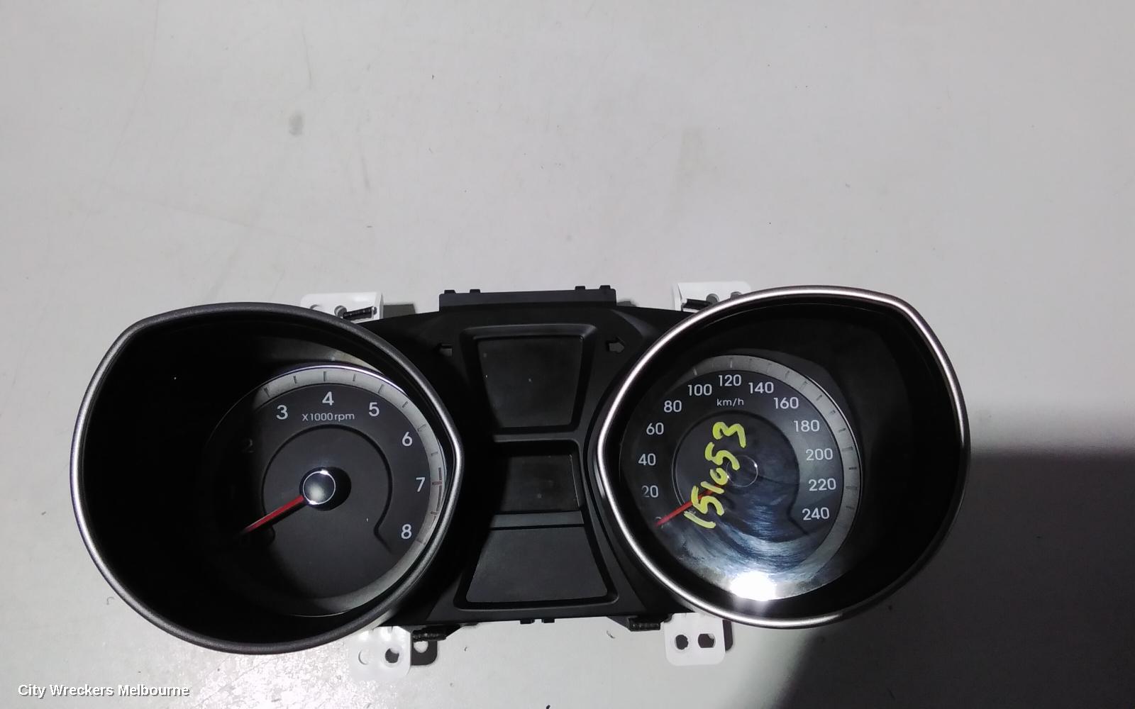 HYUNDAI I30 INSTRUMENT CLUSTER, PETROL, AUTO T/M, TACHO IS UP TO 8 TYPE, GD, 03/2012 - 02/2017 - Image 2