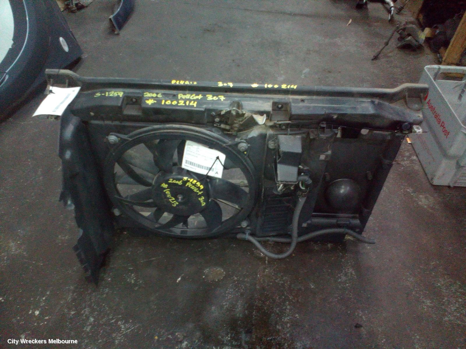 PEUGEOT 307 FAN, RADIATOR FAN, 130 WATT, 6 BLADE, T6, 10/2005 - 12/2006 - Image 2