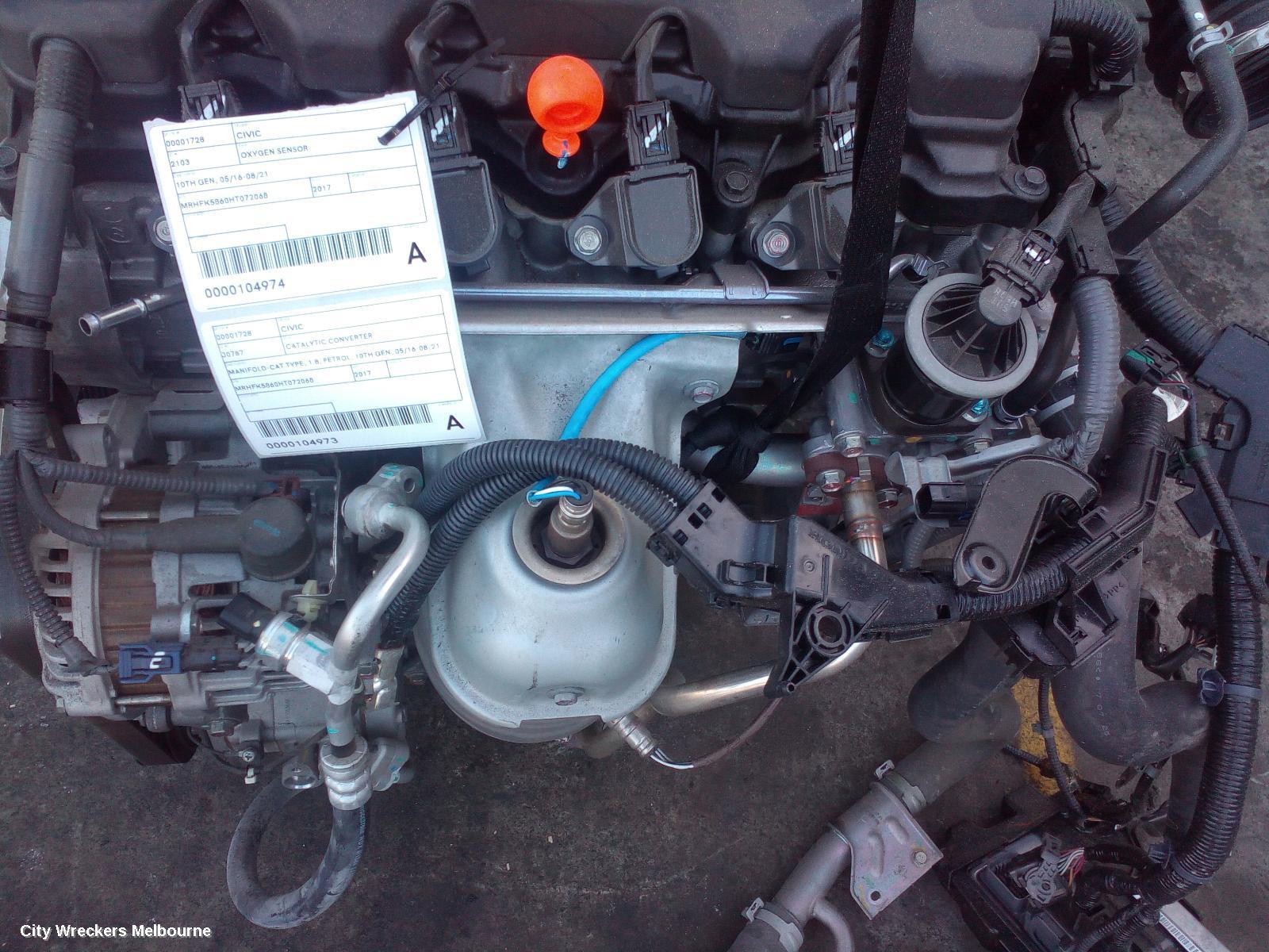 HONDA CIVIC OXYGEN SENSOR, 10TH GEN, 05/2016 - 08/2021 - Image 1
