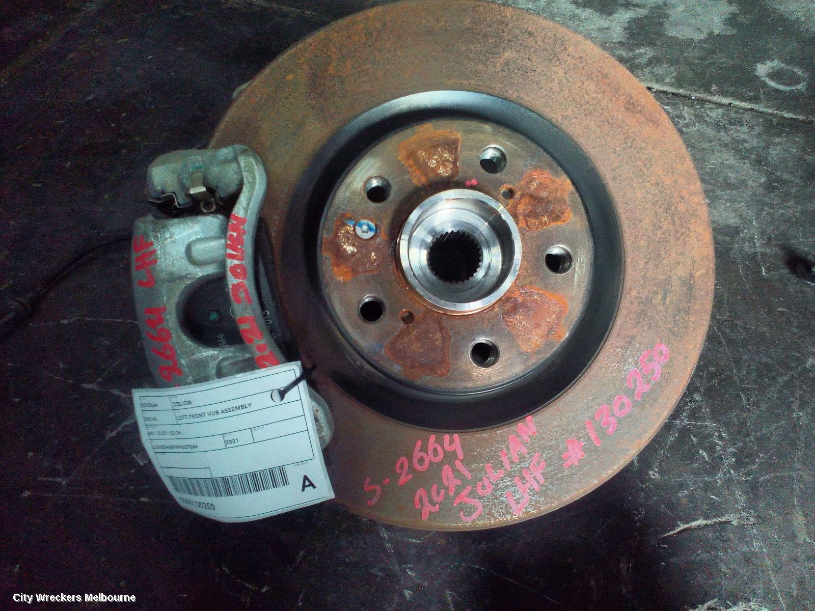 HAVAL JOLION LEFT FRONT HUB ASSEMBLY, A01, 02/2021 ONWARDS - Image 1