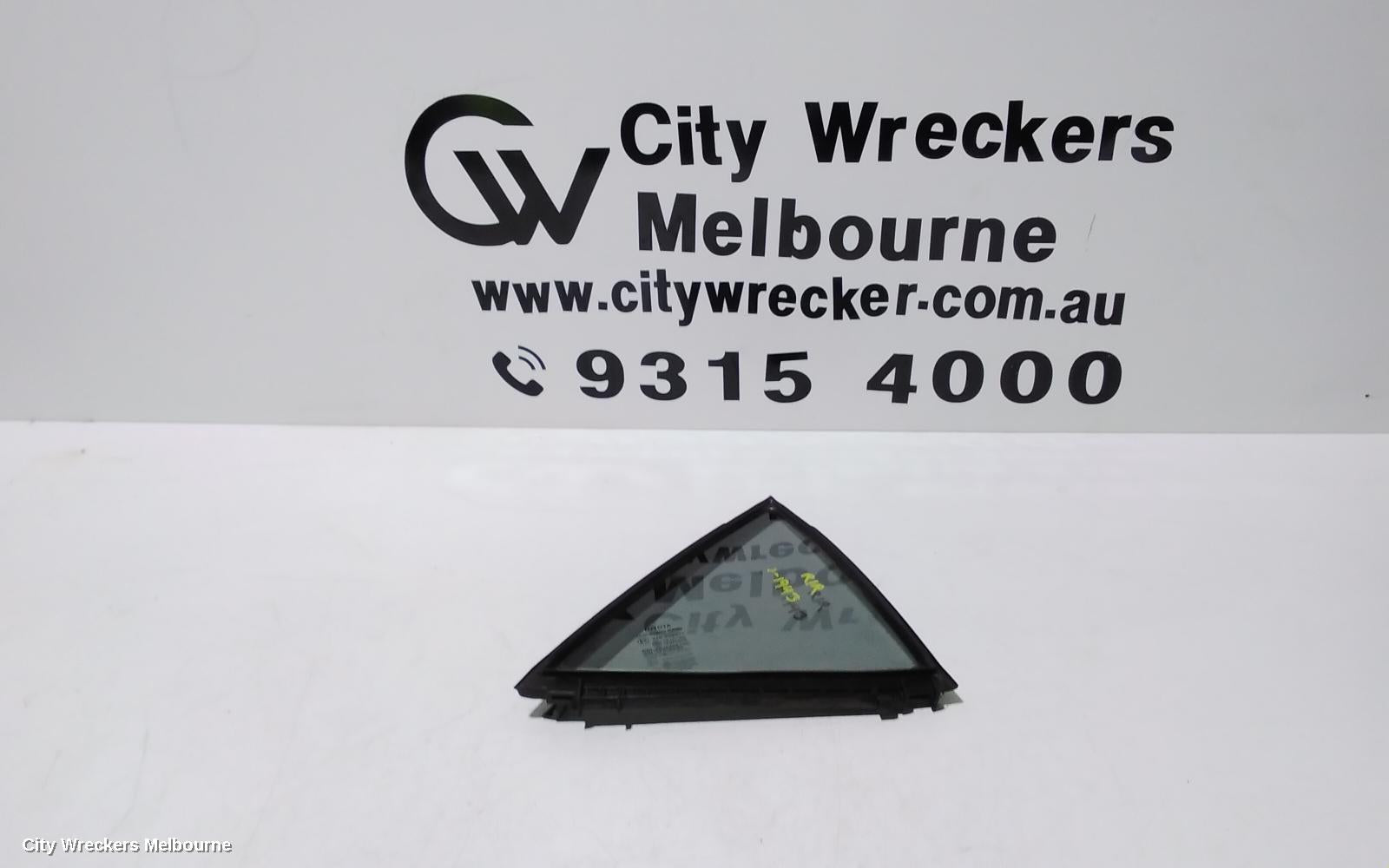 TOYOTA COROLLA RIGHT REAR 1/4 DOOR GLASS, ZRE172/20182R, 12/2013 - 06/2019 - Image 1