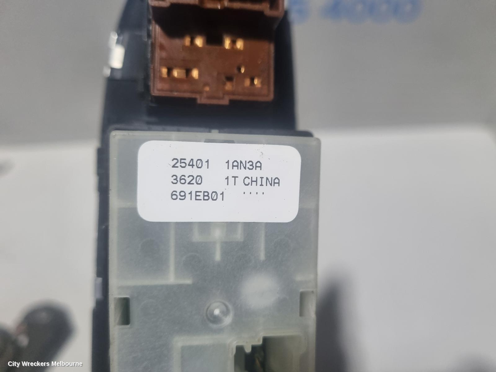 NISSAN MURANO PWR DR WIND SWITCH, RH FRONT (MASTER SWITCH), Z51, ST TYPE, 12/2008 - 12/2014 - Image 3