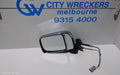 NISSAN NAVARA LEFT DOOR MIRROR, D22, POWER, BLACK, 04/1997 - 08/2015 - Image 1