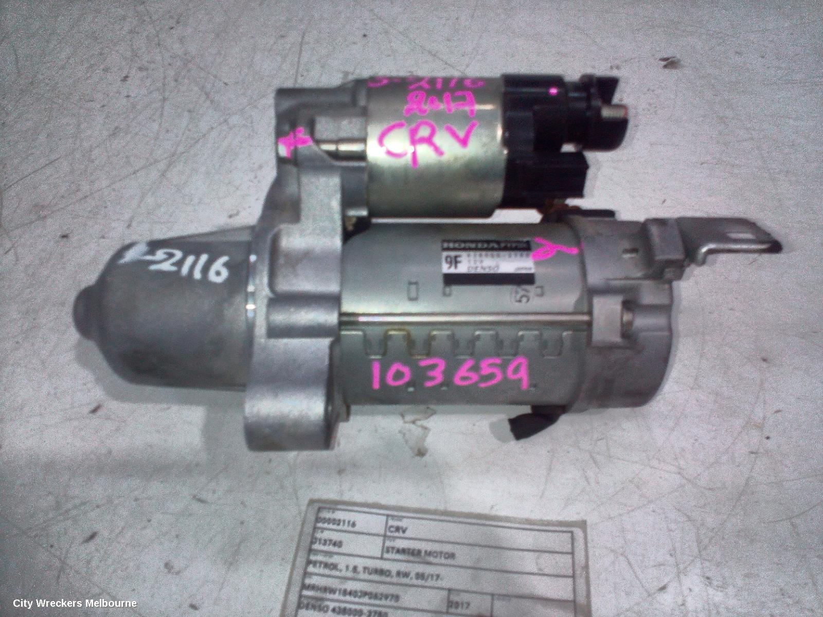 HONDA CRV STARTER, PETROL, 1.5, TURBO, RW, 05/2017 - 08/2023 - Image 3