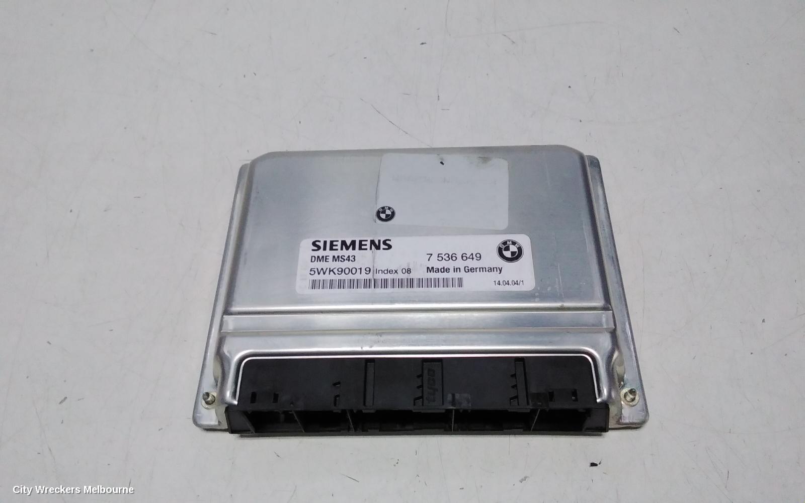 BMW 3 SERIES ECU, ENGINE ECU, E46, P/N 7511570, ECU ONLY, 09/1998 - 07/2006 - Image 1