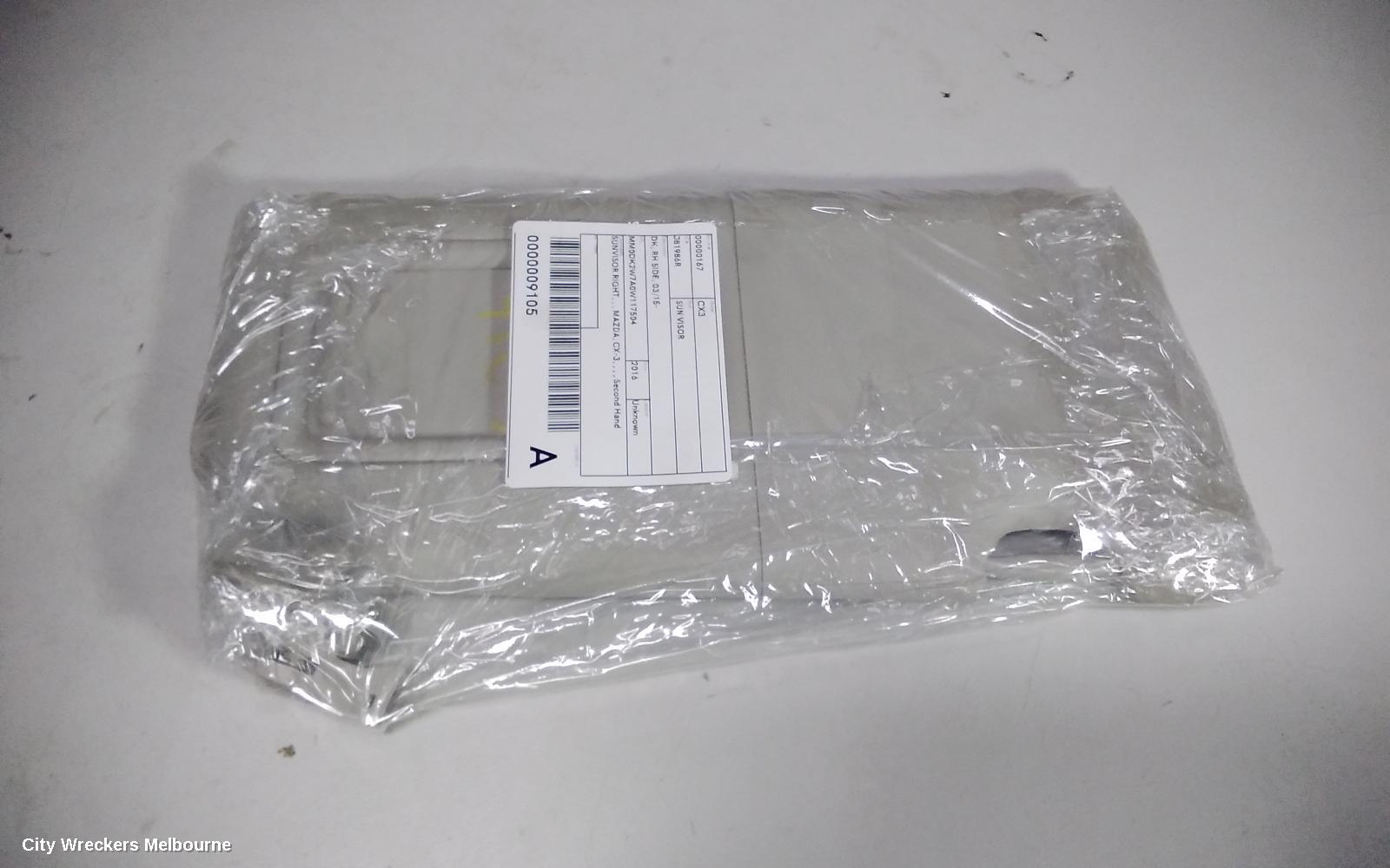 MAZDA CX3 SUNVISOR, DK, RH SIDE, 03/2015 ONWARDS - Image 3