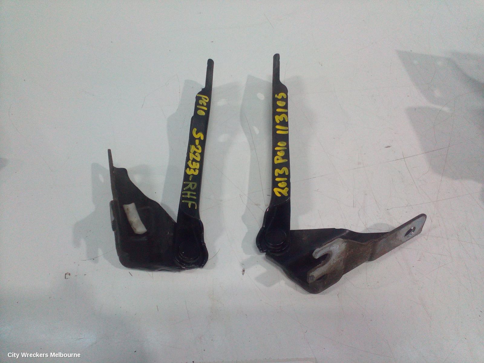 VOLKSWAGEN POLO BONNET HINGE/STRUT, HINGES (PAIR), 6R, 05/2010 - 09/2017 - Image 1