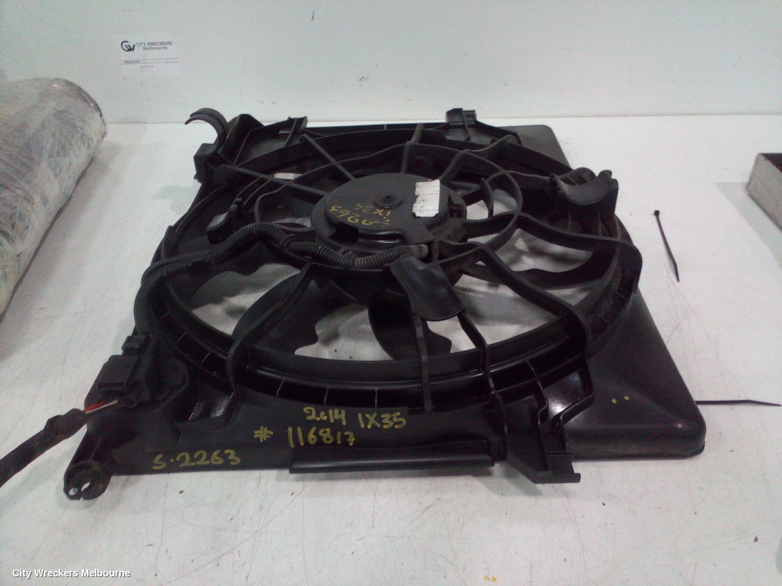 HYUNDAI IX35 FAN, RAD FAN, PETROL (VIN KMHJ...), LM SERIES, 11/2009 - 01/2016 - Image 2