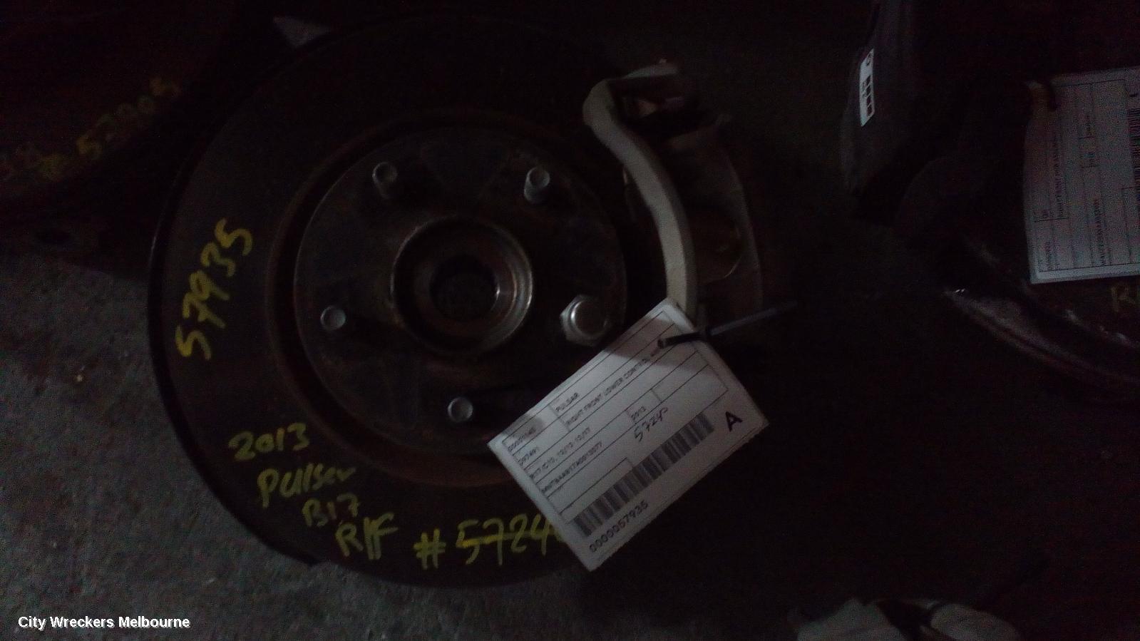 NISSAN PULSAR RIGHT FRONT LOWER CONTROL ARM, B17/C12, 12/2012 - 12/2017 - Image 1