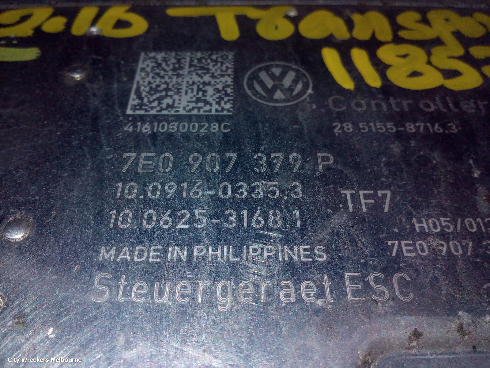 VOLKSWAGEN TRANSPORTER ABS PUMP/MODULATOR, T6, P/N 7E0614517L, 07/2015 ONWARDS - Image 2