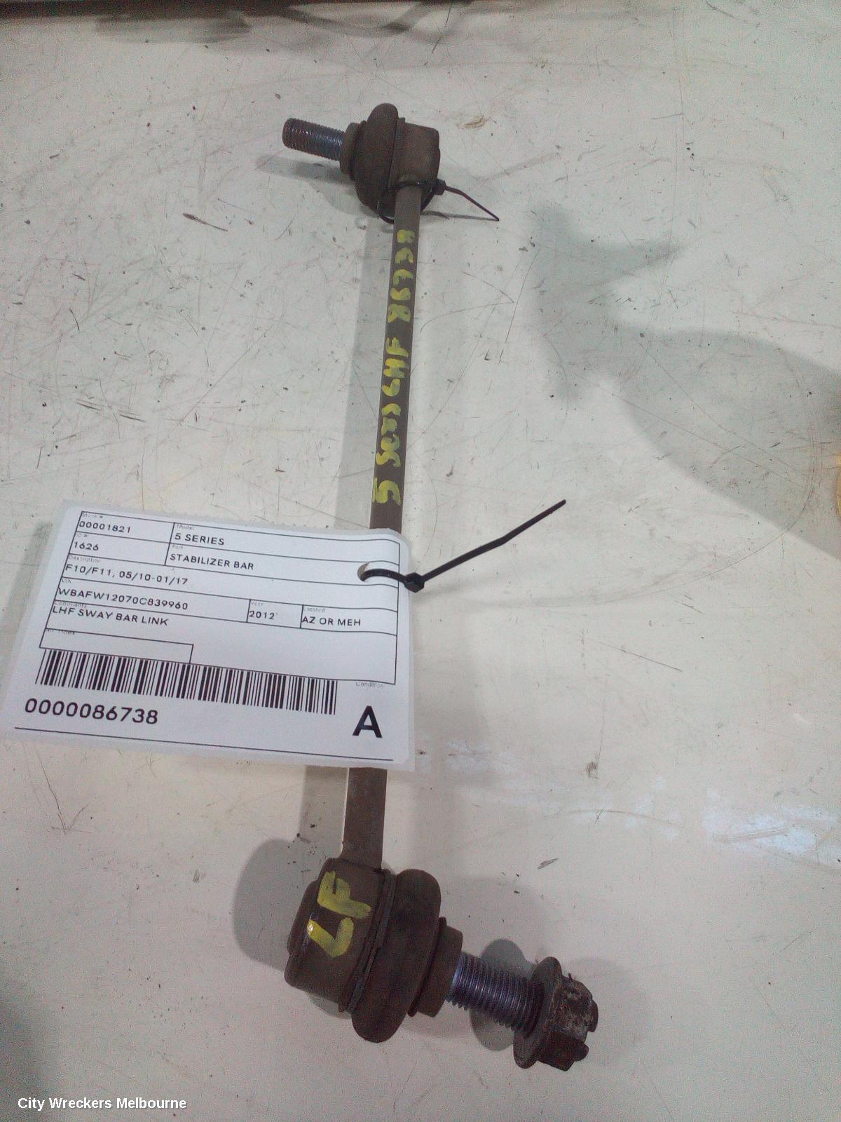 BMW 5 SERIES STABILISER BAR, F10/F11, 05/2010 - 01/2017 - Image 2