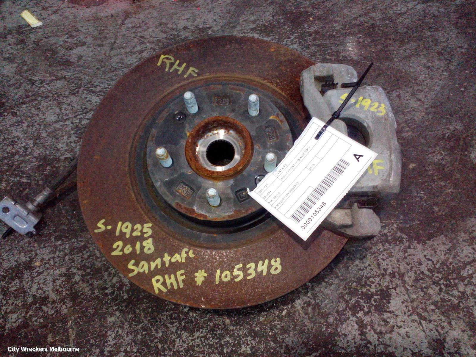 HYUNDAI SANTA FE RIGHT FRONT HUB ASSEMBLY, TM, 03/2018 - 10/2023 - Image 2