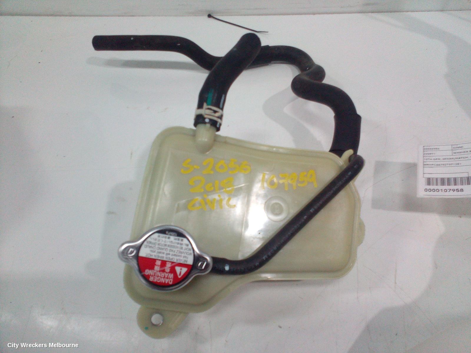 HONDA CIVIC OVERFLOW BOTTLE, 10TH GEN, 05/2016 - 08/2021 - Image 2