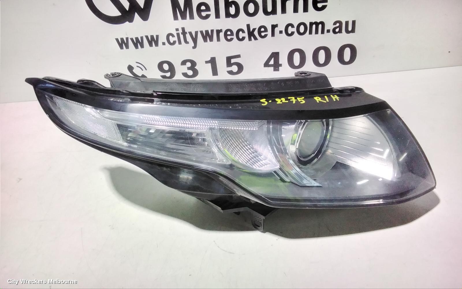 LAND ROVER RANGEROVER EVOQUE RIGHT HEADLAMP, L538, HALOGEN TYPE, 11/2011 - 06/2015 - Image 3