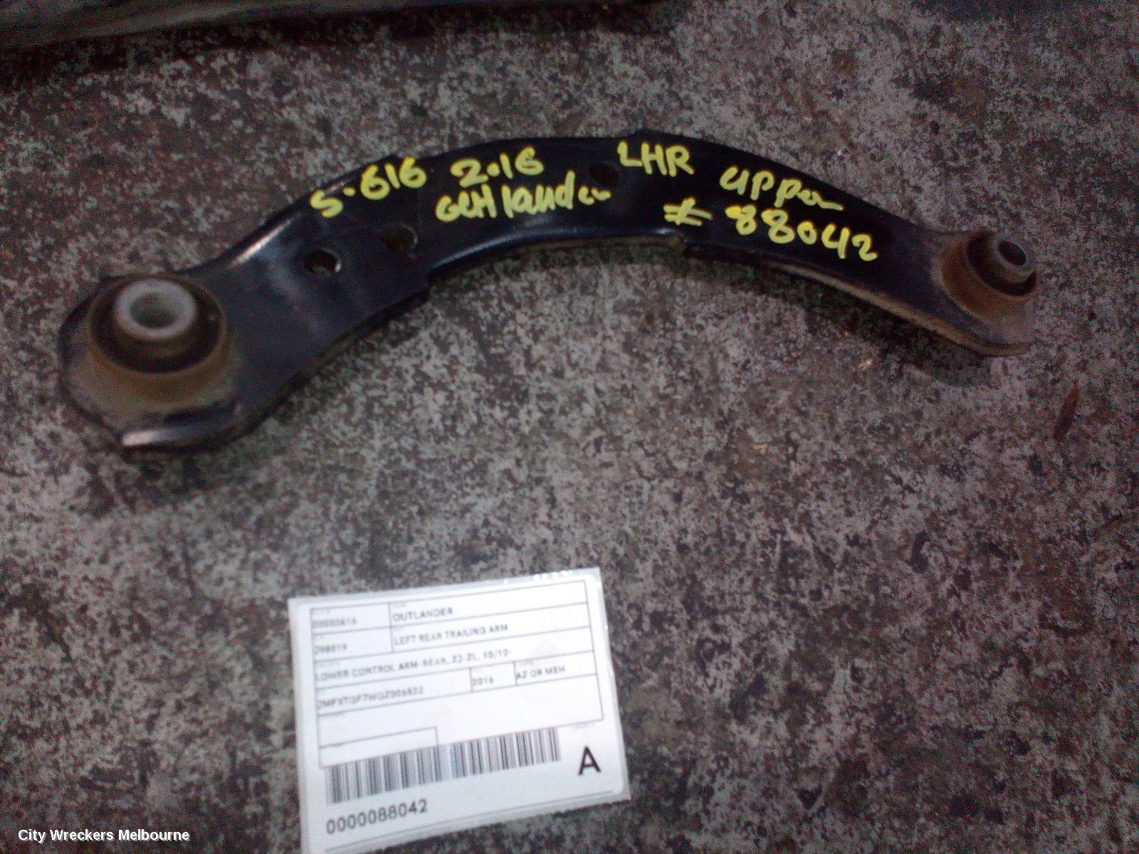 MITSUBISHI OUTLANDER LEFT REAR TRAILING ARM, LOWER CONTROL ARM-REAR, ZJ-ZL, 10/2012 ONWARDS - Image 3