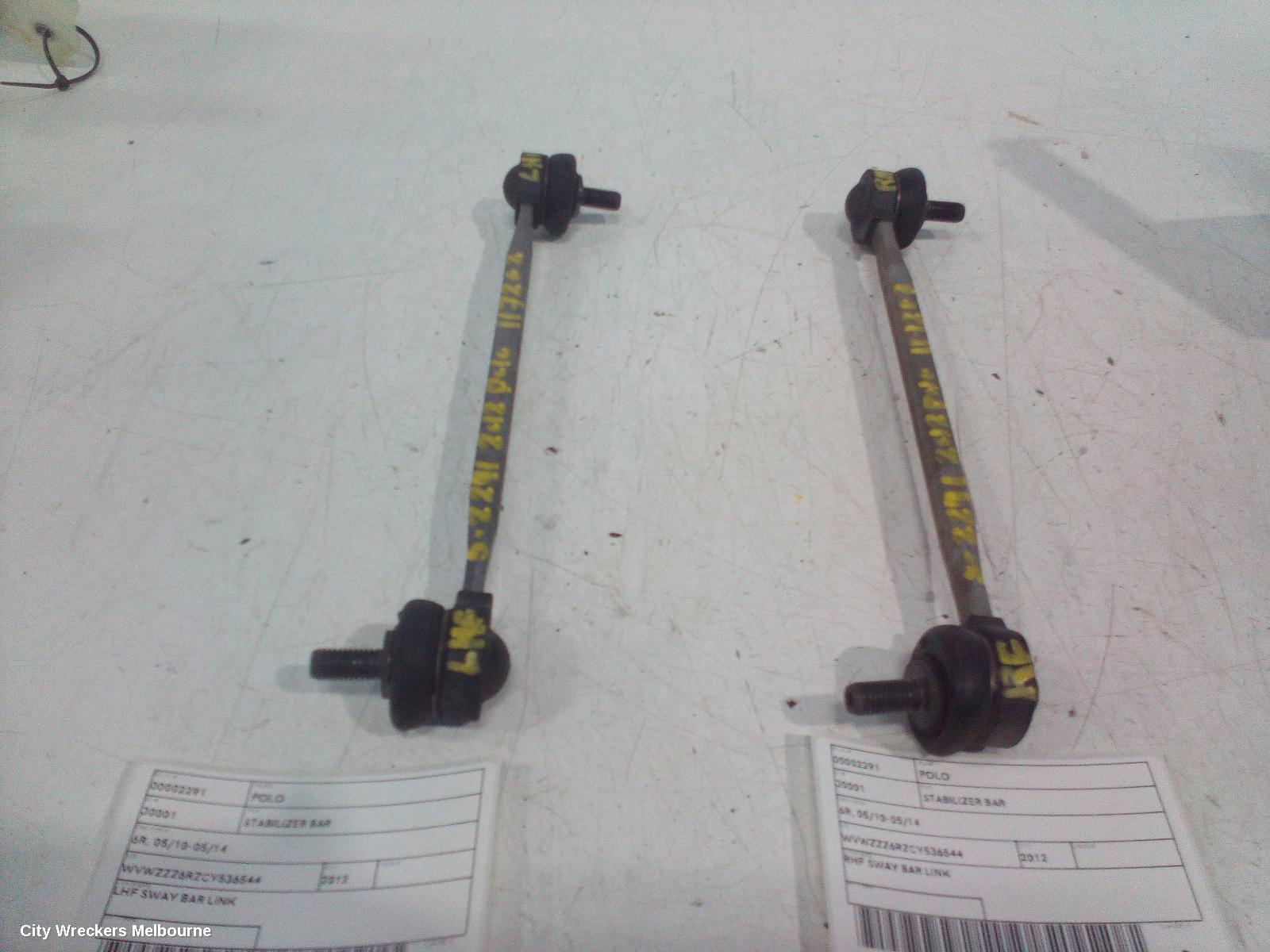 VOLKSWAGEN POLO STABILISER BAR, 6R, 05/2010 - 05/2014 - Image 3