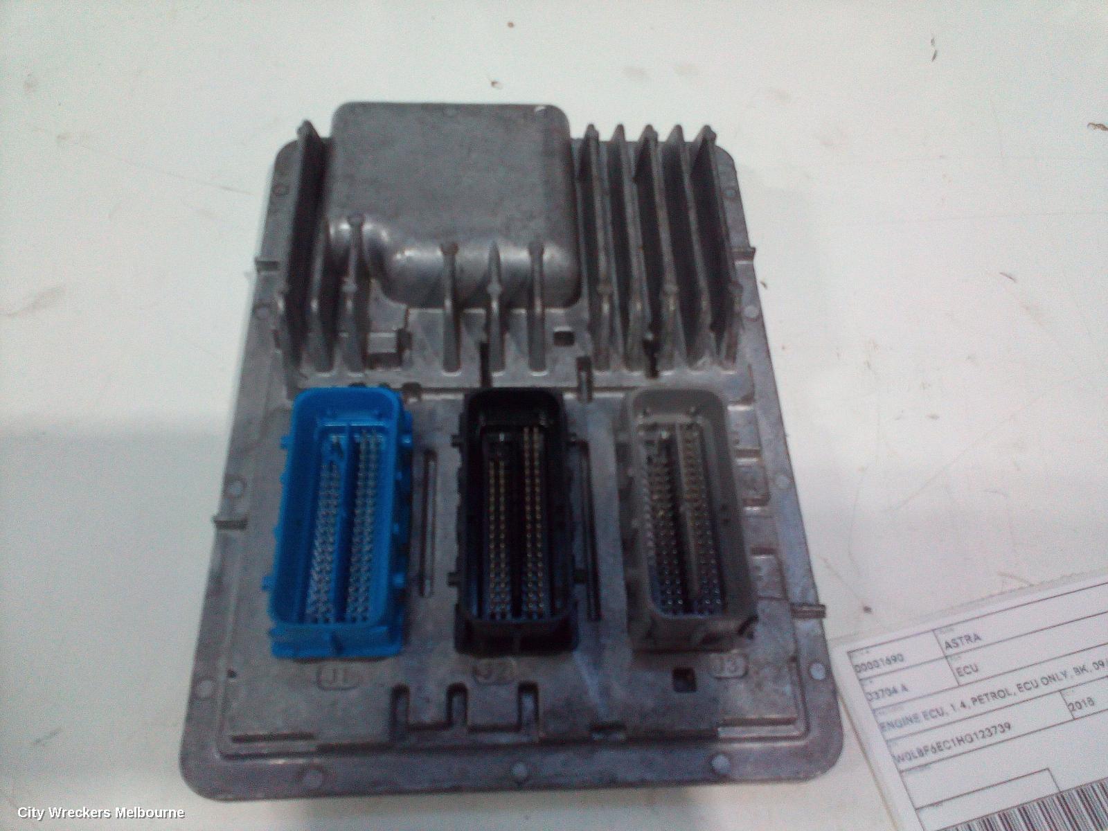 HOLDEN ASTRA ECU, ENGINE ECU, 1.4, PETROL, ECU ONLY, BK, 09/2016 ONWARDS - Image 3