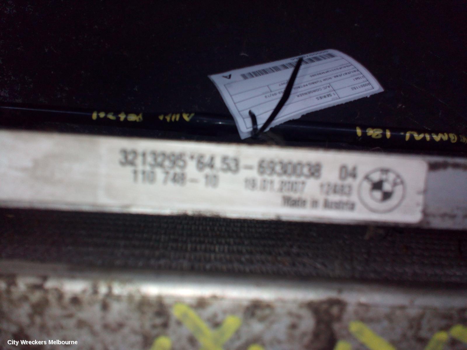 BMW 1 SERIES A/C CONDENSER, E82/E87/E88, NON TURBO PETROL, 03/2003 - 09/2013 - Image 1