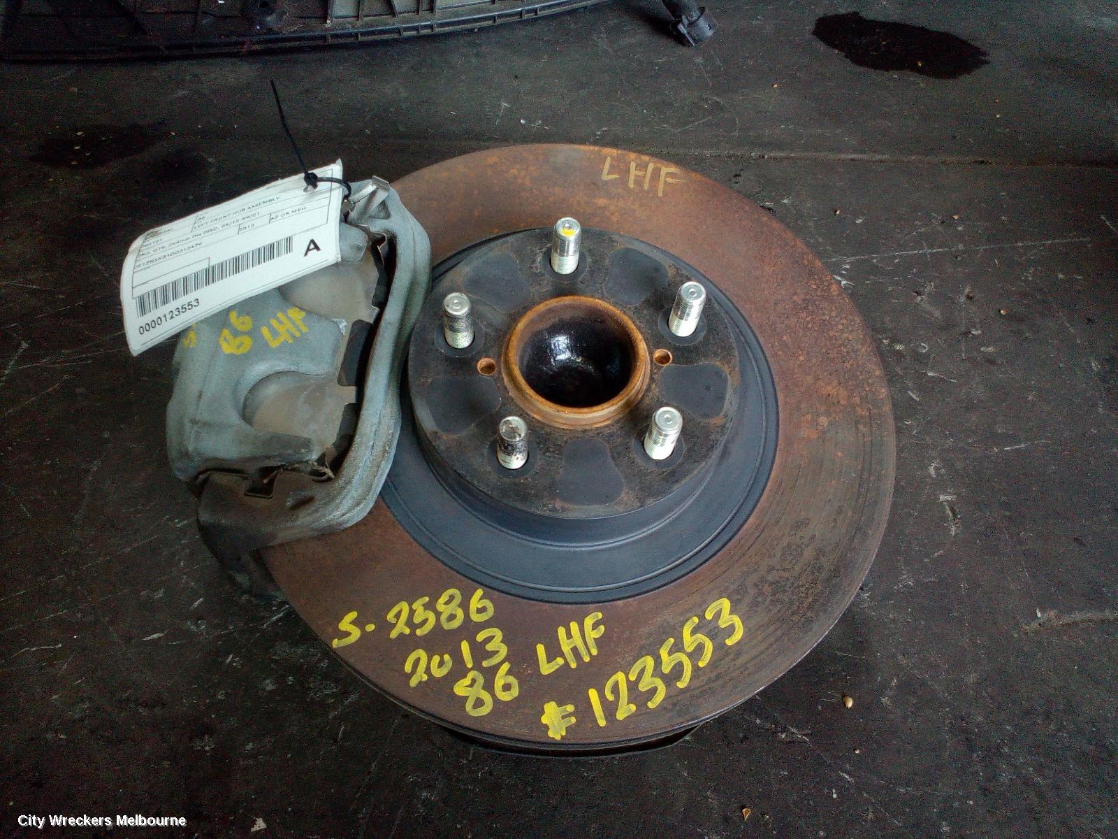 TOYOTA 86 LEFT FRONT HUB ASSEMBLY, ZN6, GTS, 294MM DIA DISC, 04/2012 - 09/2021 - Image 2