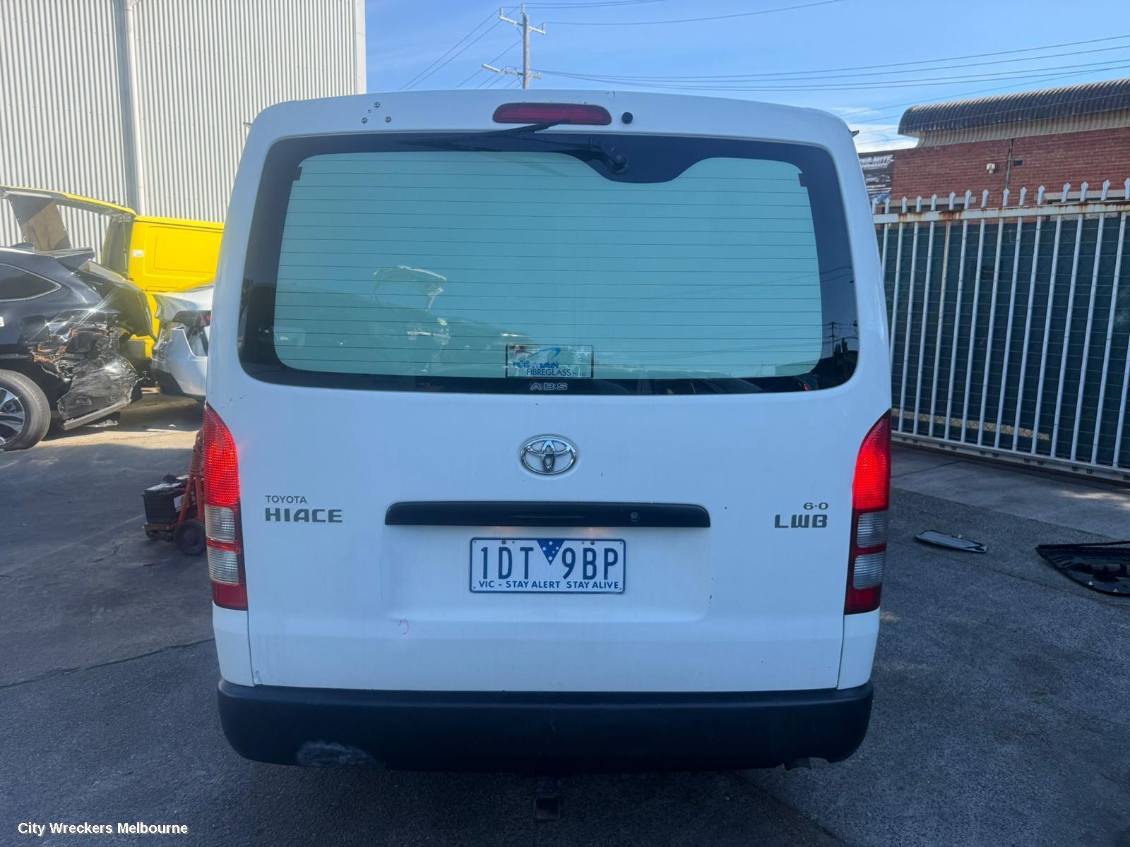 TOYOTA HIACE LEFT REAR DOOR/SLIDING, TRH/KDH, LWB/SWB, GLASS TYPE, 01/2005 - 04/2019 - Image 1