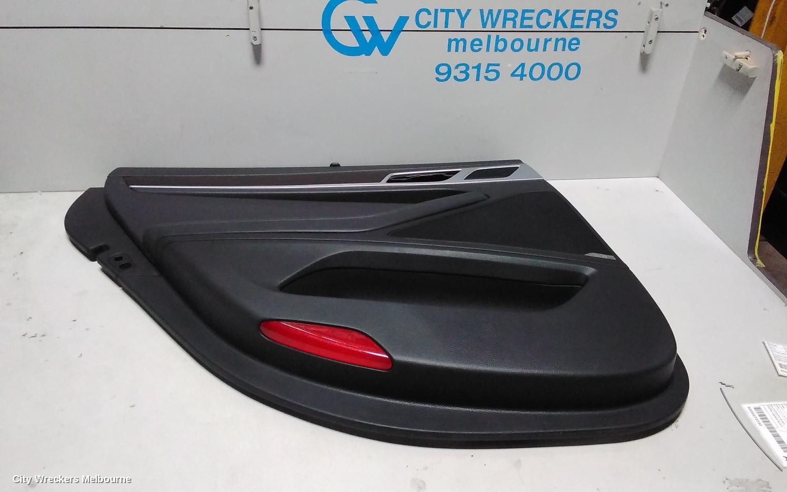 HYUNDAI GENESIS DOOR TRIM, LH REAR, DH, SENSORY & ULTIMATE PACK TYPE, 11/2014 - 01/2018 - Image 1