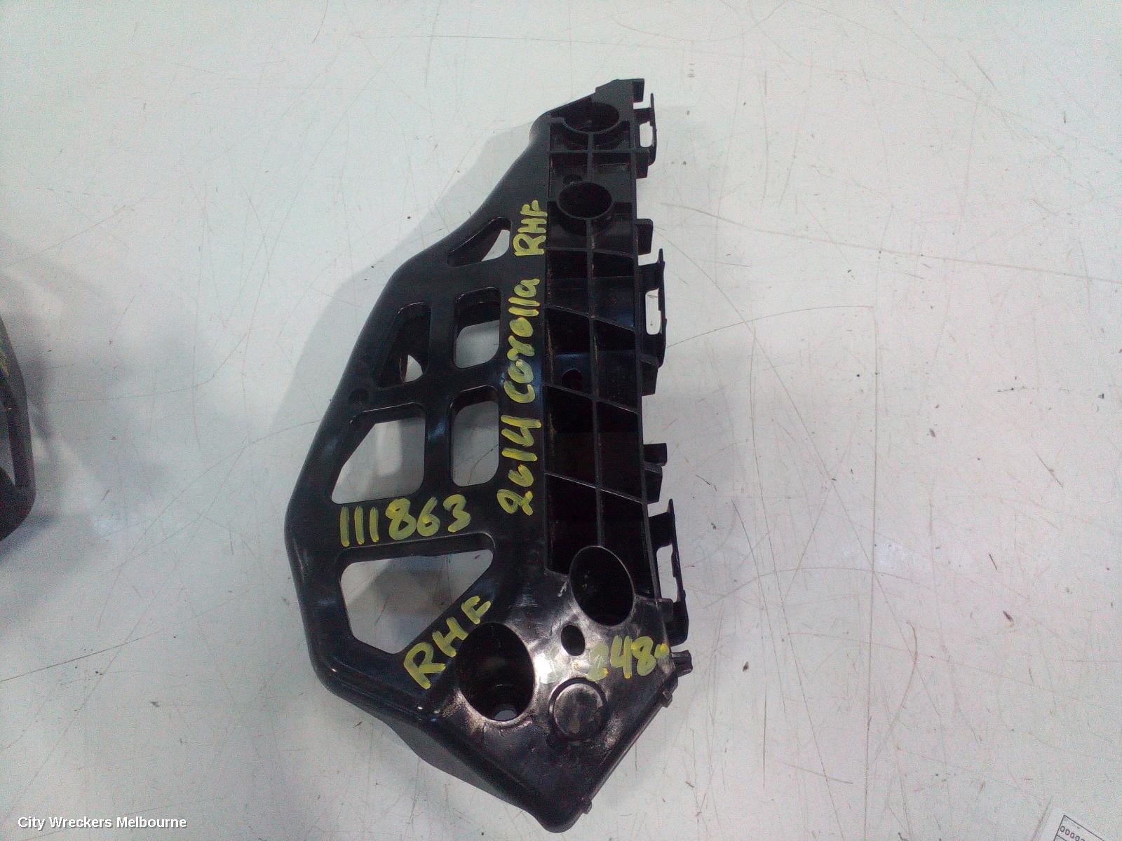 TOYOTA COROLLA F/BAR REINFORC/BRACK, RIGHT BRACKET, ZRE182R, HATCH, 10/2012 - 06/2018 - Image 2