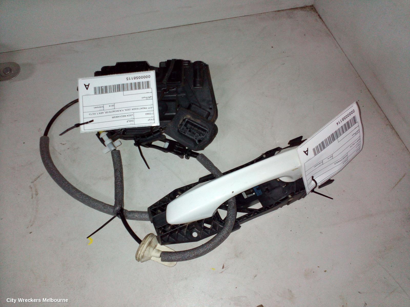 VOLKSWAGEN GOLF DOOR/BOOT/GATE LOCK, LEFT FRONT DOOR LOCK, P/N 5K2837015E, GEN 7, 03/2013 ONWARDS - Image 1
