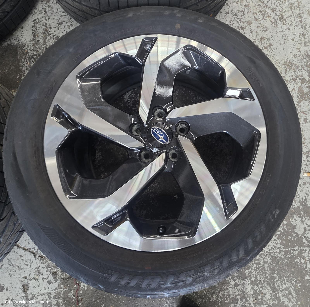 SUBARU FORESTER WHEEL MAG, FACTORY, 18X7IN, 5 SPOKE, SILVER, SK, 09/2021 - 11/2024 - Image 3