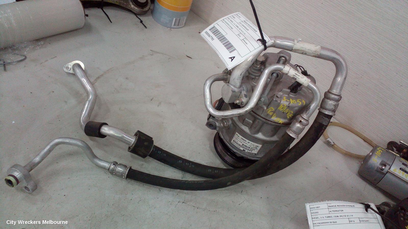 LAND ROVER RANGEROVER EVOQUE A/C COMPRESSOR, L538, DIESEL, 2.0, TURBO, 09/2015 - 01/2019 - Image 2