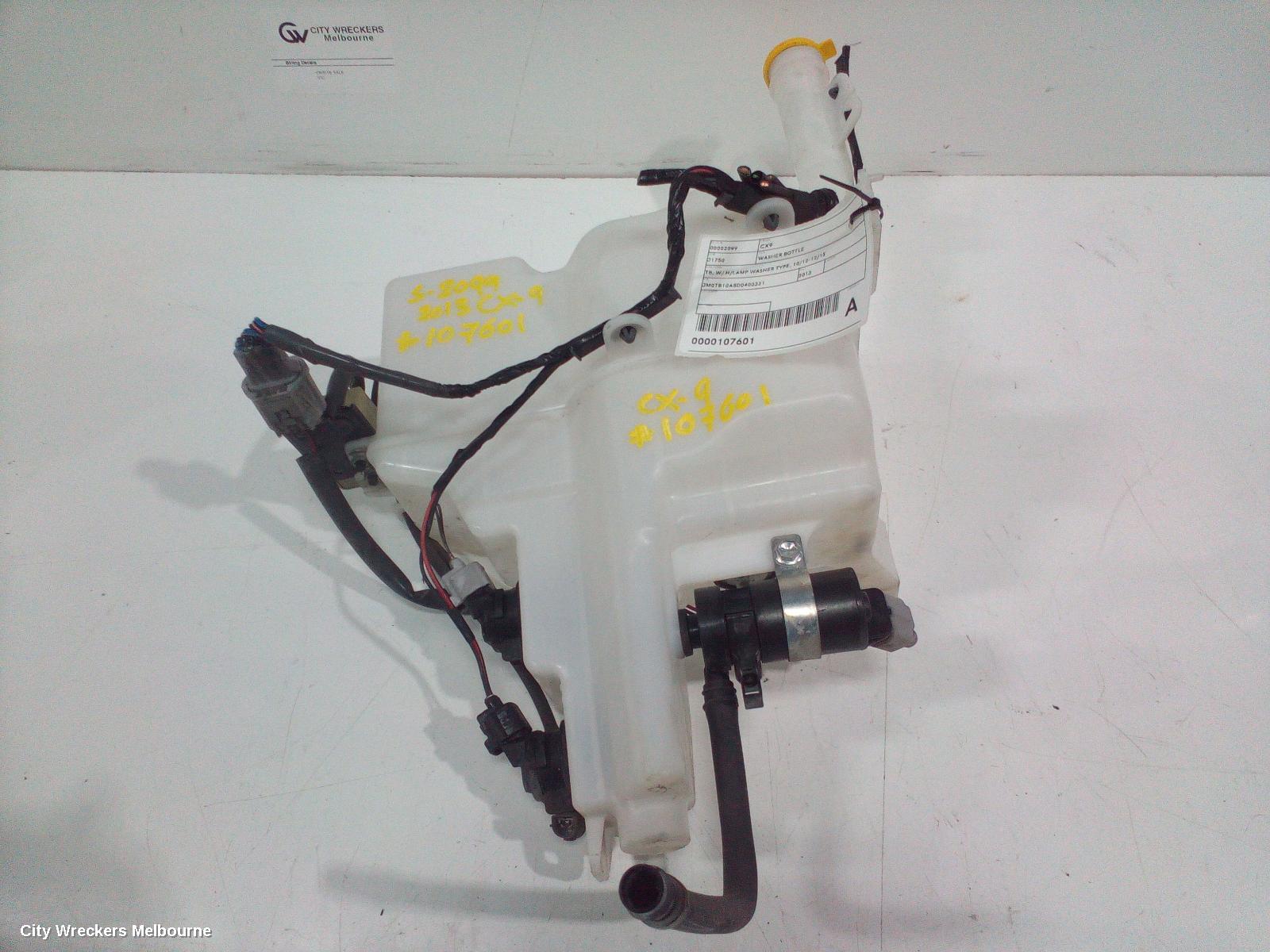 MAZDA CX9 WASHER BOTTLE, TB, W/ H/LAMP WASHER TYPE, 10/2012 - 12/2015 - Image 2