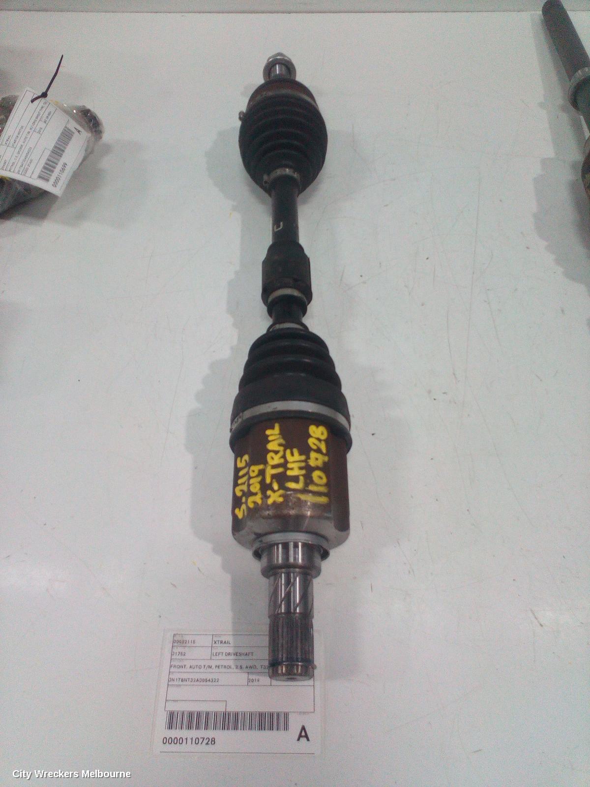 NISSAN XTRAIL LEFT DRIVESHAFT, FRONT, AUTO T/M, PETROL, 2.5, AWD,  T32, 02/2014 - 07/2022 - Image 1