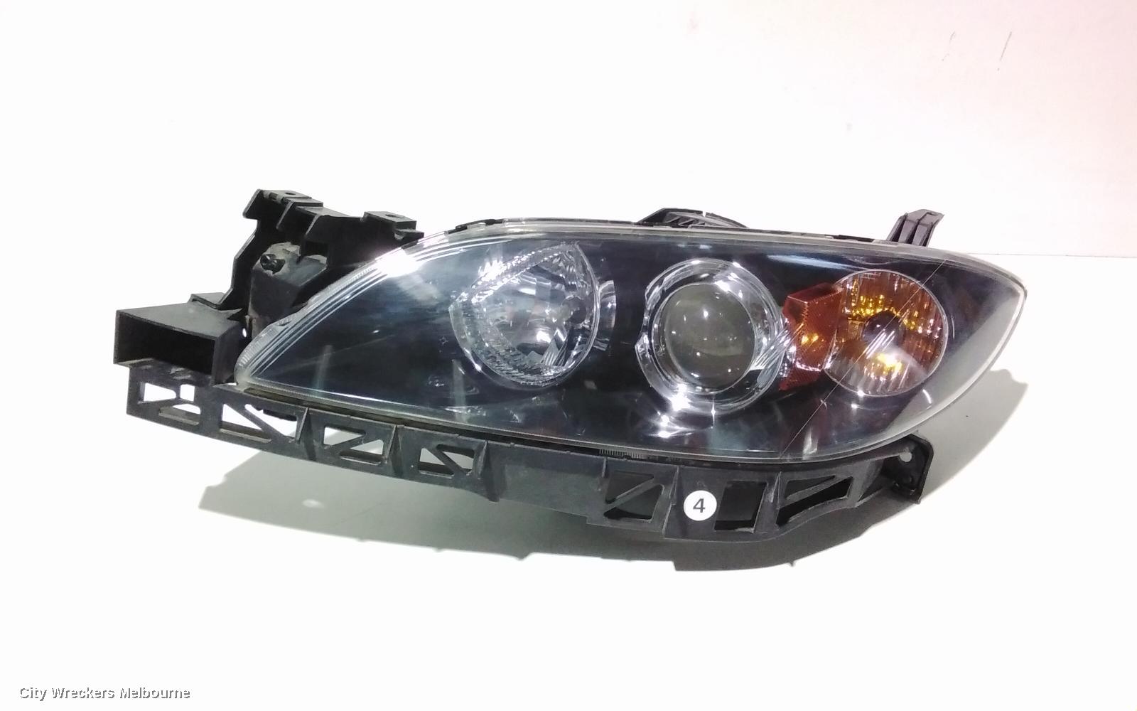 MAZDA 3 LEFT HEADLAMP, BK, SEDAN, NON HID, MANUAL ADJUST TYPE, 10/2003 - 04/2009 - Image 3
