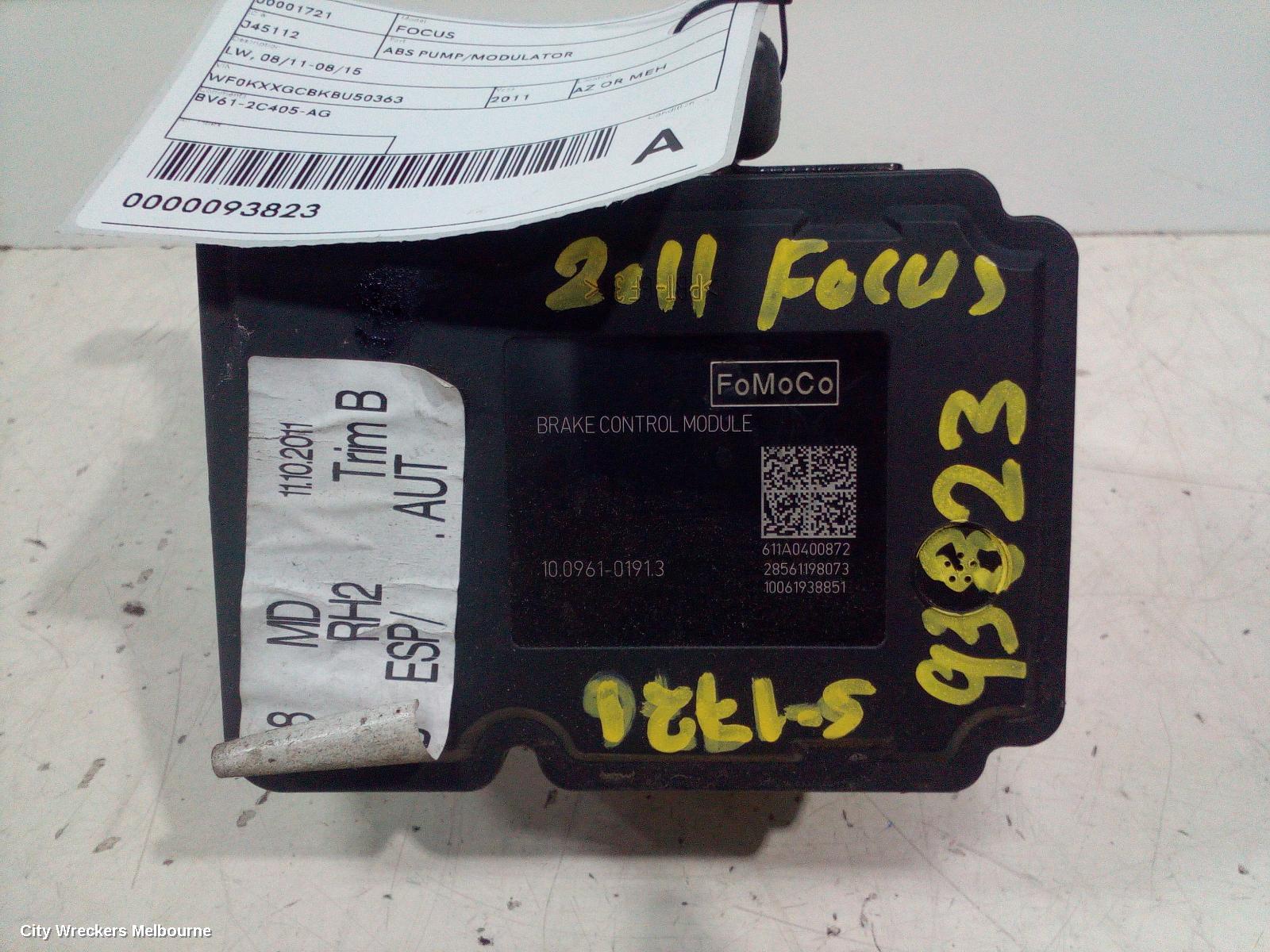 FORD FOCUS ABS PUMP/MODULATOR, LW, 08/2011 - 08/2015 - Image 1