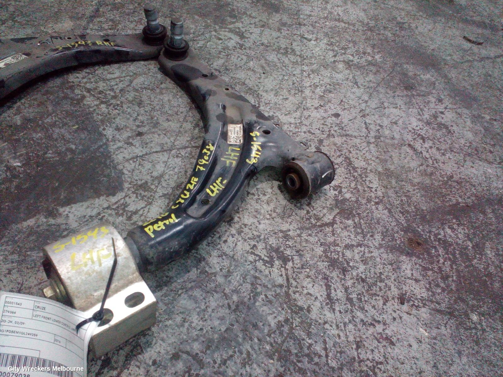 HOLDEN CRUZE LEFT FRONT LOWER CONTROL ARM, JG-JH, 03/2009 ONWARDS - Image 2