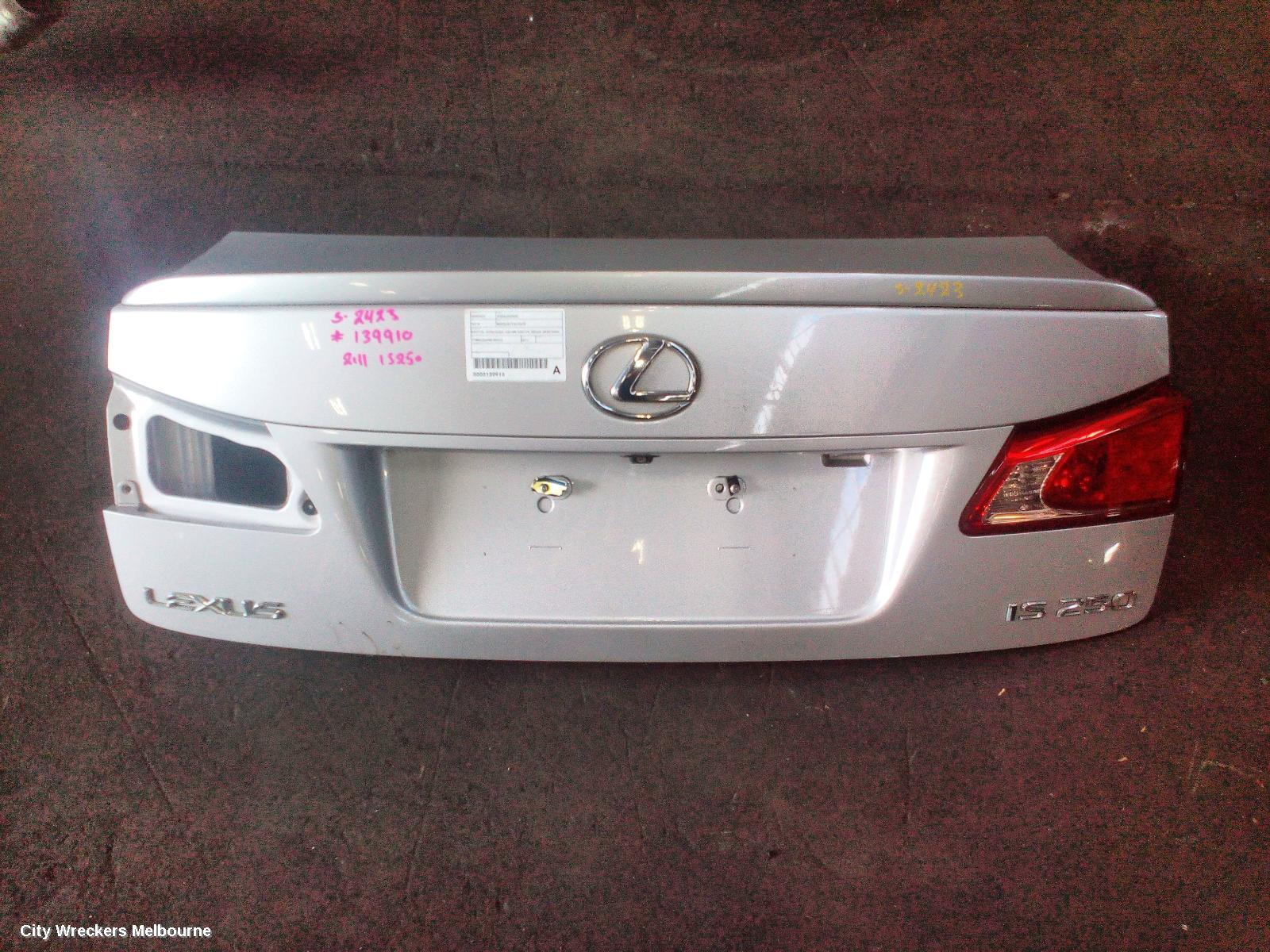 LEXUS IS250/IS250C BOOTLID/TAILGATE, BOOTLID, IS250/IS350, GSE20R/GSE21R, SEDAN, SPOILERED, W/ REVERSE CAMERA TYPE, 10/2010 - 06/2013 - Image 1