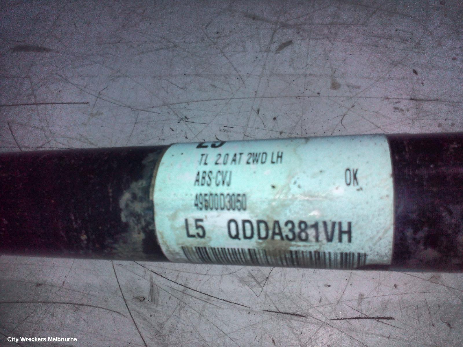 HYUNDAI TUCSON LEFT DRIVESHAFT, FRONT, 2.0, G4NC, PETROL, AUTO T/M, TL, 07/2015 - 01/2021 - Image 3