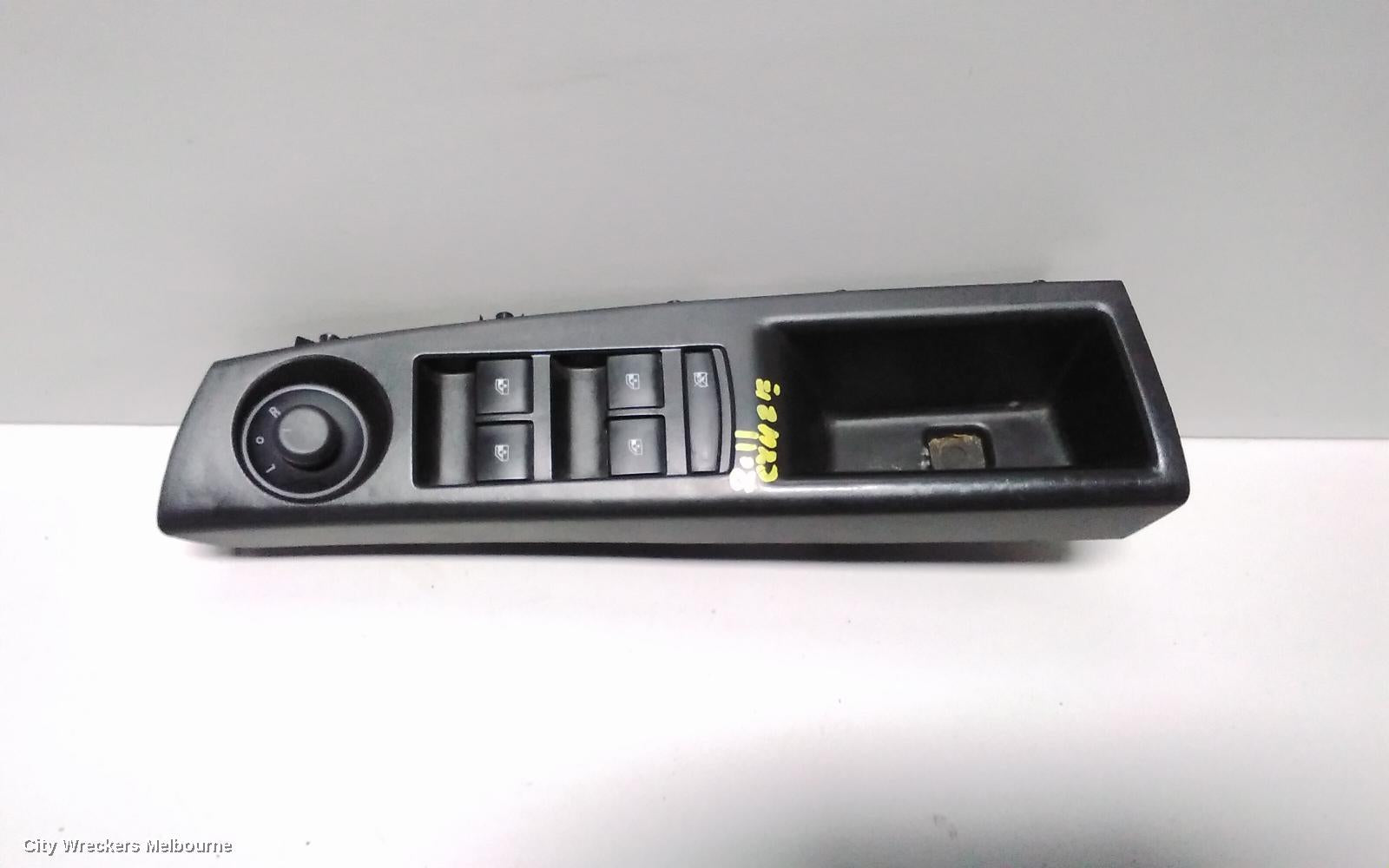 HOLDEN CRUZE PWR DR WIND SWITCH, RH FRONT (MASTER SWITCH), JH, 03/2011 - 01/2017 - Image 2