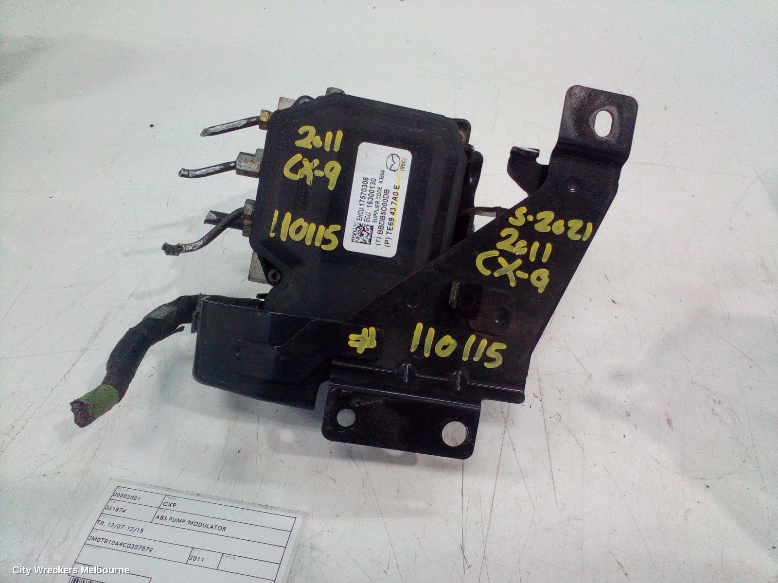 MAZDA CX9 ABS PUMP/MODULATOR, TB, 12/2007 - 12/2015 - Image 2