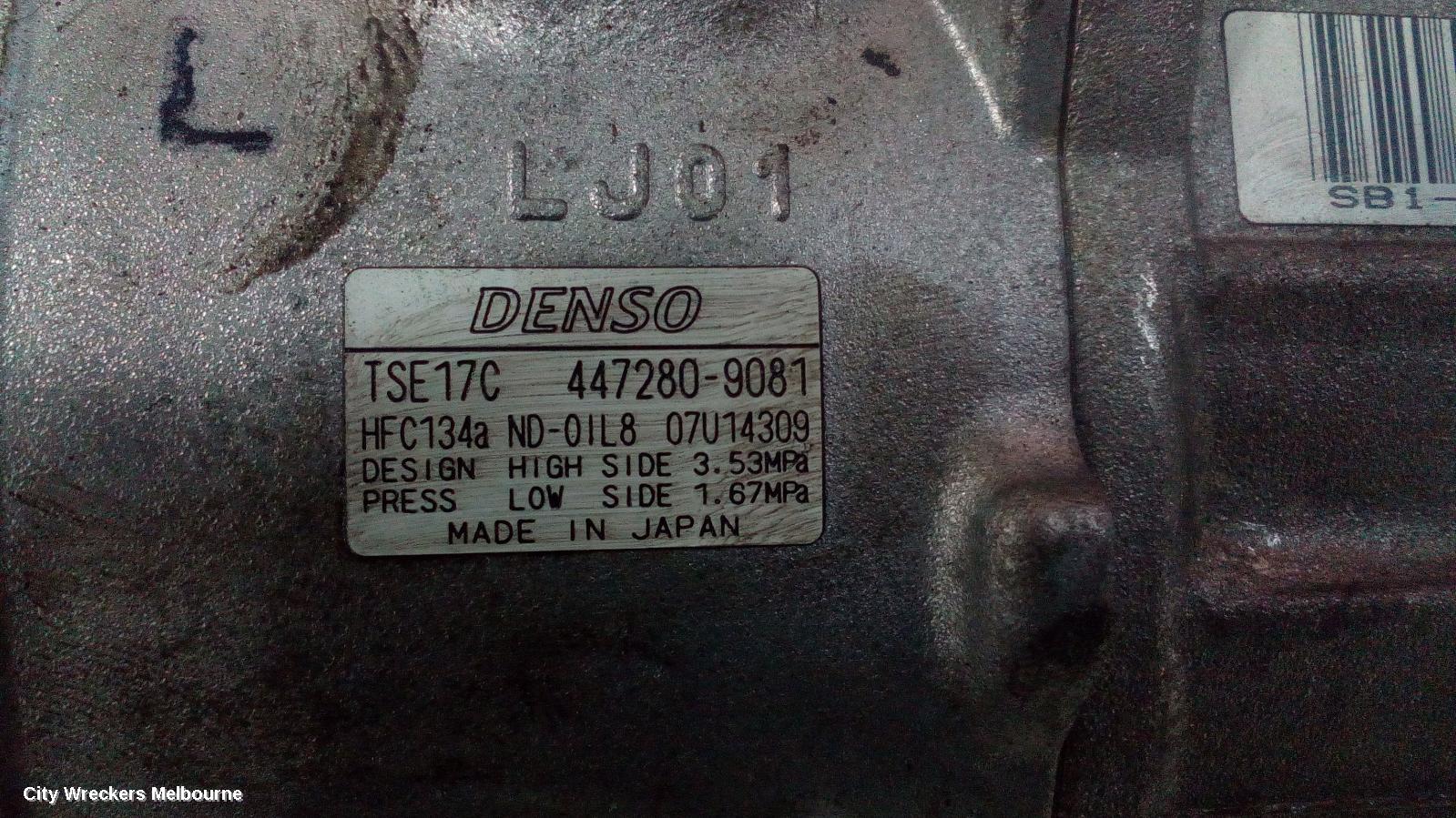 TOYOTA CAMRY A/C COMPRESSOR, ASV50, 2.5, 2AR-FE, 12/2011 - 10/2017 - Image 1