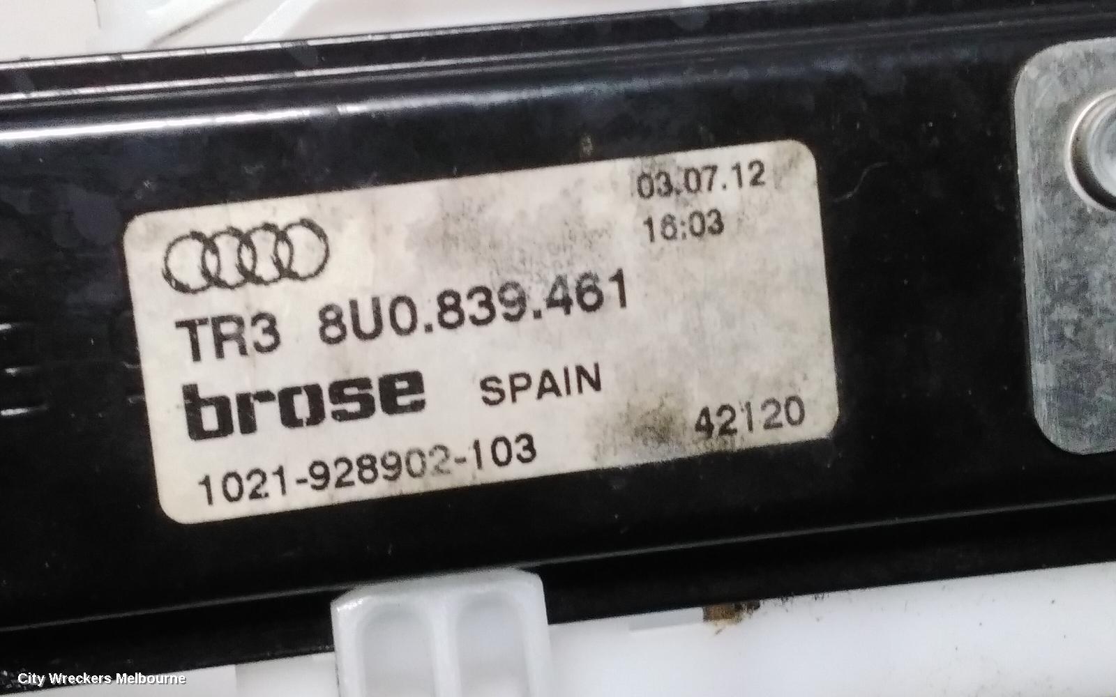 AUDI Q3 LEFT REAR WND REG/MOTOR, 8U, 03/2012 - 12/2018 - Image 2