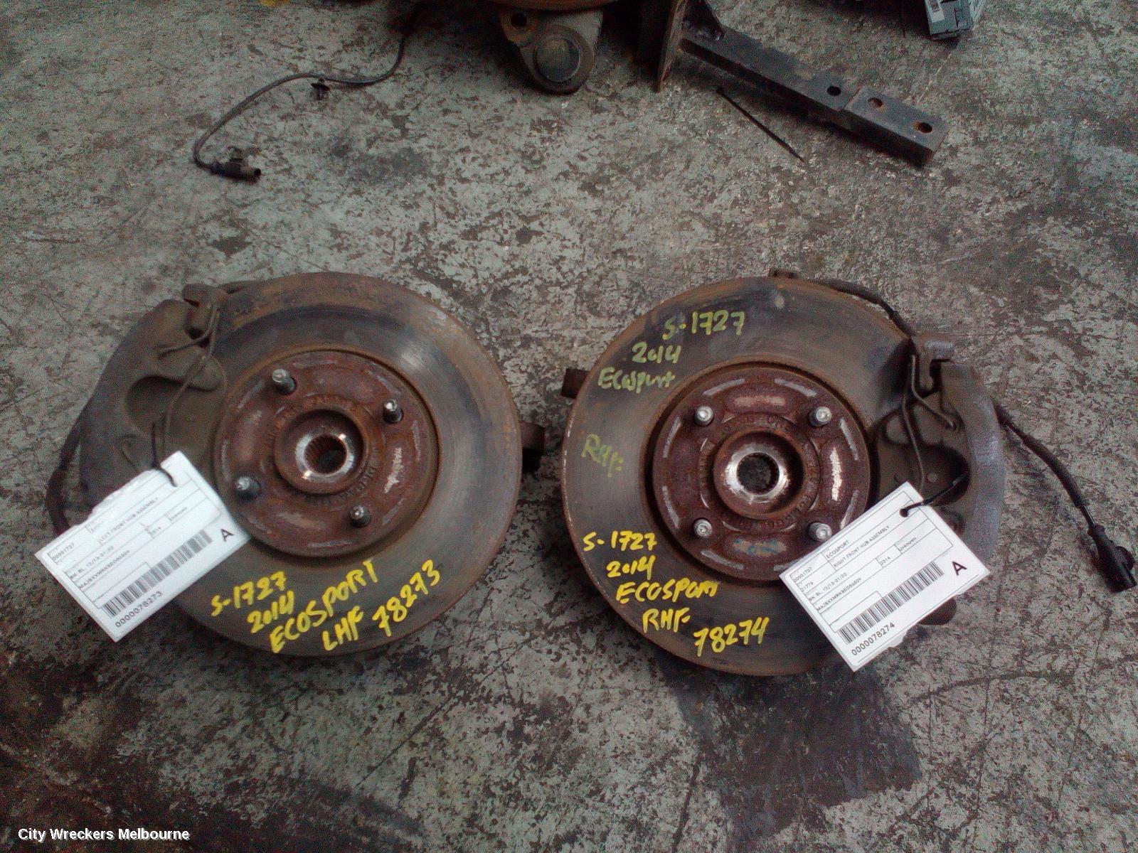 FORD ECOSPORT RIGHT FRONT HUB ASSEMBLY, BK-BL, 12/2013 - 01/2020 - Image 2