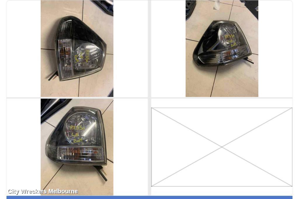 LEXUS RX SERIES LEFT TAILLIGHT, RX330/RX350, MCU3/GSU3#, IN BODY, 04/2003 - 11/2008 - Image 1