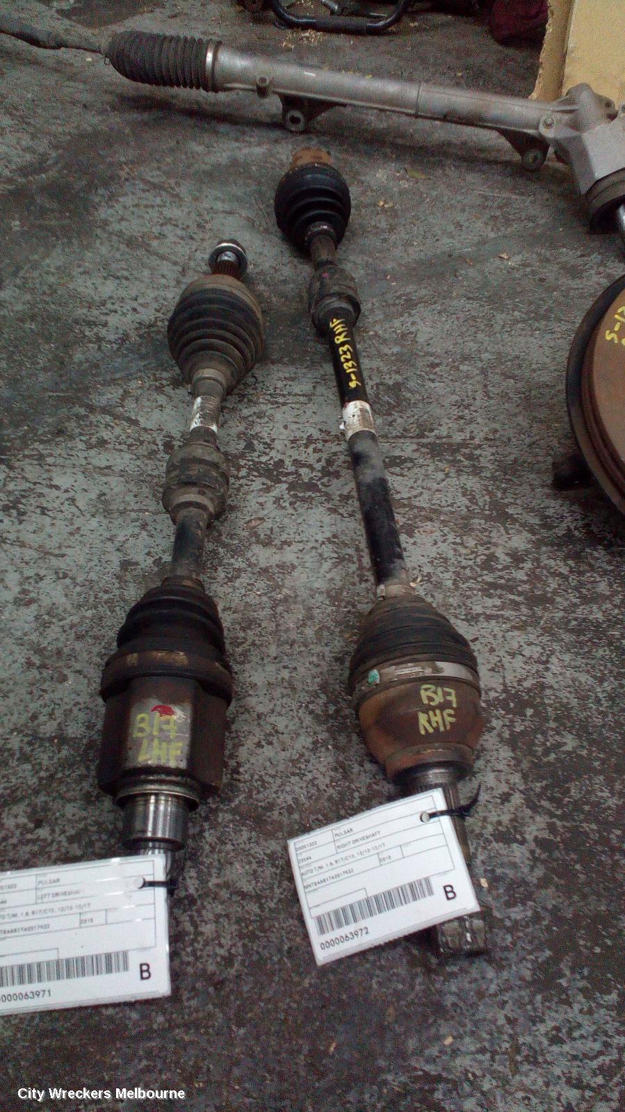 NISSAN PULSAR LEFT DRIVESHAFT, AUTO T/M, 1.8, B17/C12, 12/2012 - 12/2017 - Image 2