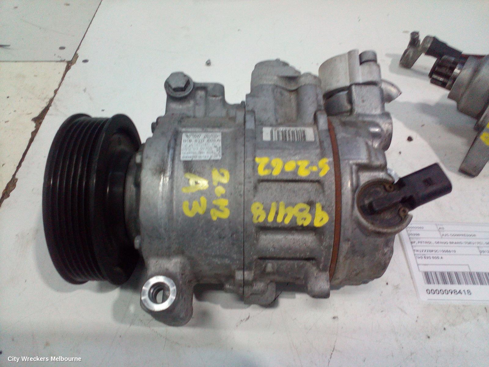 AUDI A3 A/C COMPRESSOR, 8P, PETROL, DENSO BRAND (7SEU17C), 06/2004 - 04/2013 - Image 3