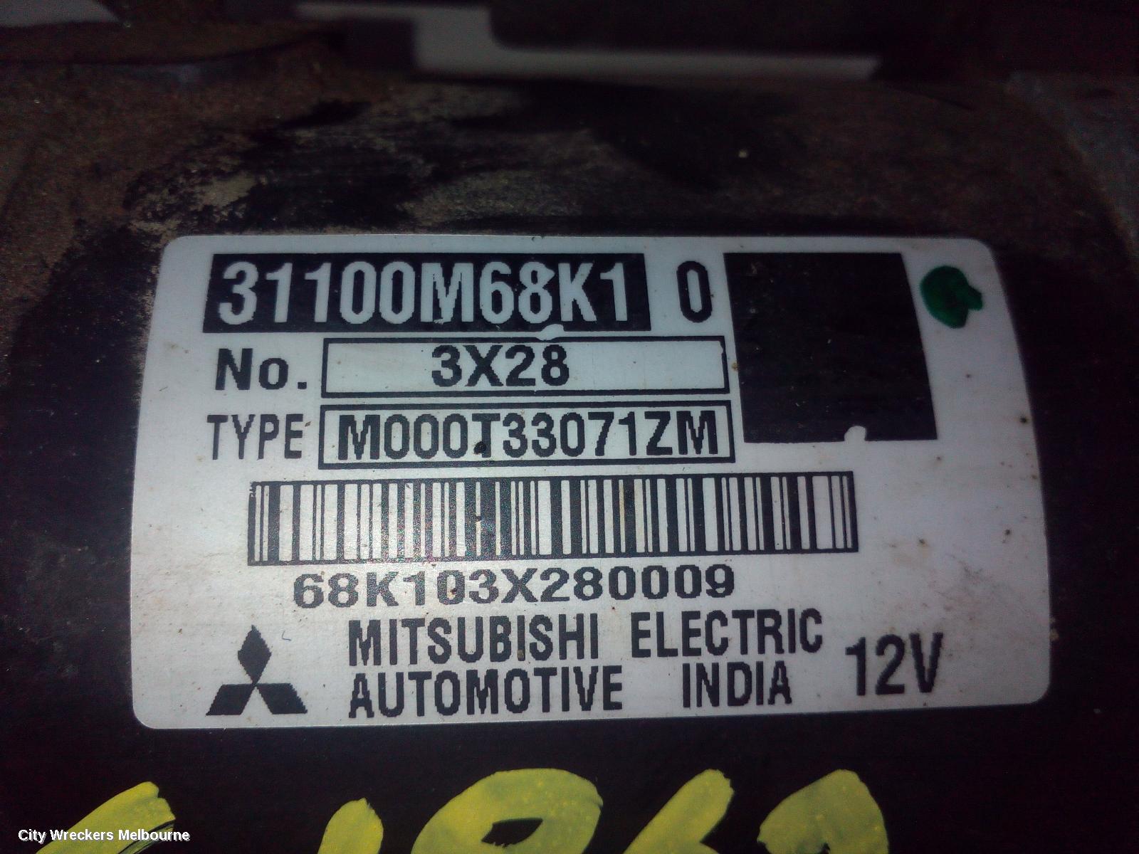 SUZUKI ALTO STARTER, GF, 1.0, K10BN, 07/2009 - 12/2014 - Image 2