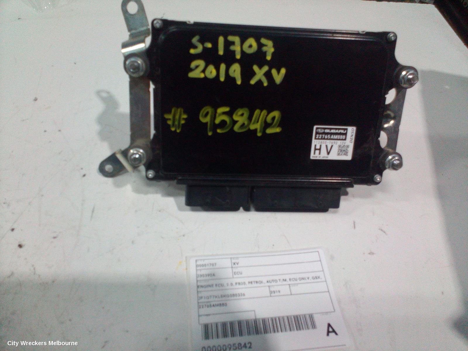 SUBARU XV ECU, ENGINE ECU, 2.0, FB20, PETROL, AUTO T/M, ECU ONLY, G5X, 05/2017 ONWARDS - Image 1