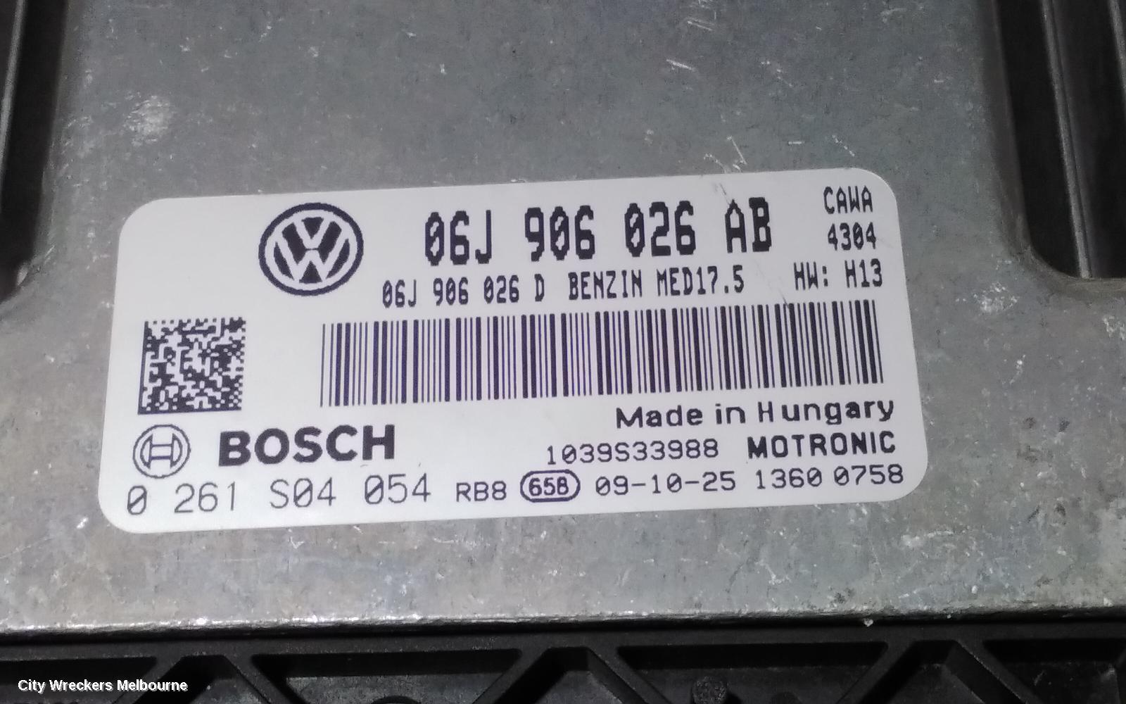 VOLKSWAGEN TIGUAN ECU, ENGINE ECU, PETROL, 2.0, AUTO T/M, ECU ONLY, 5N, 05/2008 - 08/2016 - Image 3
