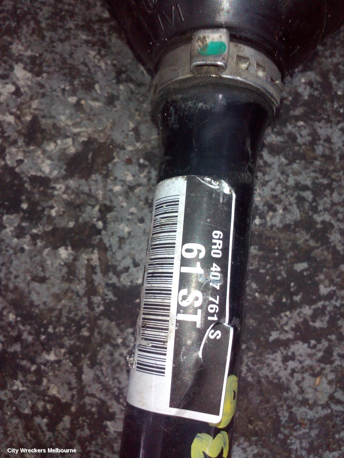 VOLKSWAGEN POLO LEFT DRIVESHAFT, AUTO T/M, DIESEL, 1.6, 6R, 05/2010 - 05/2014 - Image 1