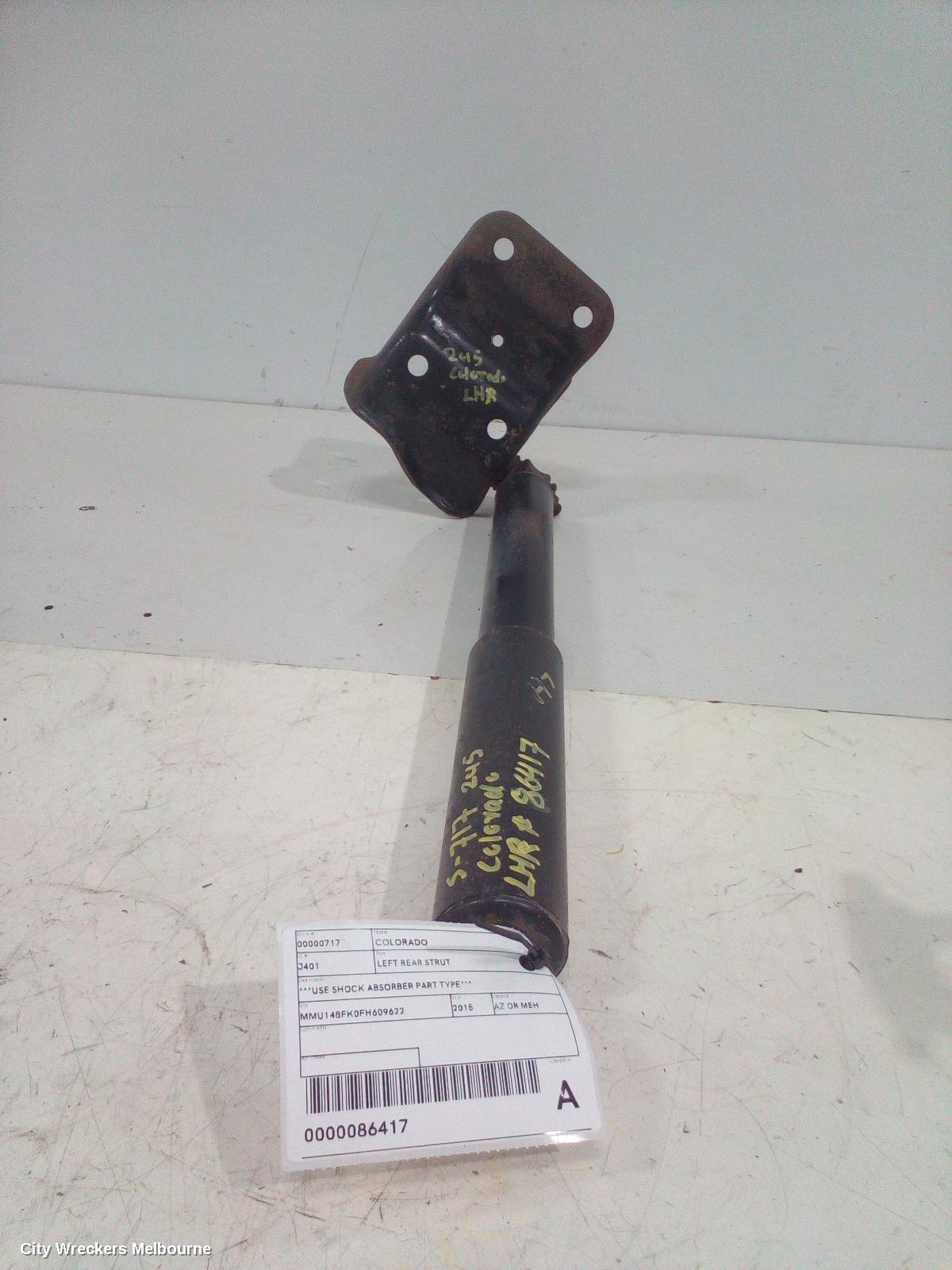 HOLDEN COLORADO LEFT REAR STRUT, ***USE SHOCK ABSORBER PART TYPE*** - Image 2