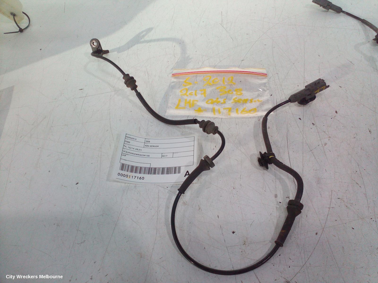 PEUGEOT 308 ABS SENSOR, T9, 10/2014 - 05/2021 - Image 1